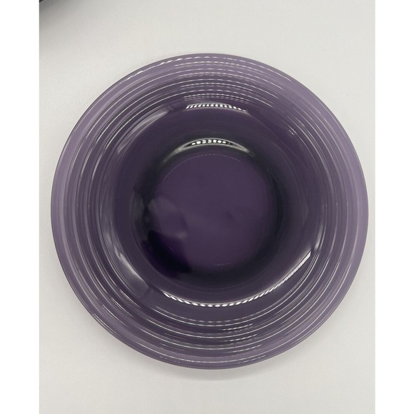 Bormioli Rocco Forum Glass Purple Amethyst Salad Dessert Plates Set of 4 EUC - Picture 5 of 7